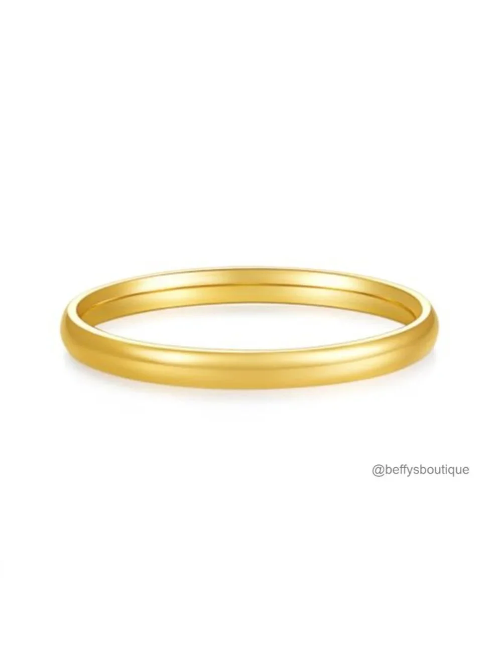 Stacking Ring 2mm Waterproof 14K Gold Plated Stainless Steel Band